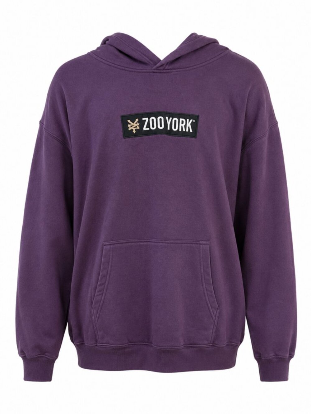 Zoo York Plum Purple Embroidered Logo Oversized Hoodie Men's XXL